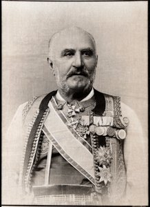 ニコラ1er（1841-1921）、モンテネグロの王子の肖像画。 作： French Photographer