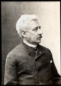 フランスの指揮者および作曲家であるオリヴィエメトラ（1830〜1889年）の肖像。 作： French Photographer