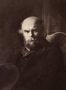 フランスの詩人、ポール・ヴェルレーヌ（1844-1896）の肖像。 作： French Photographer