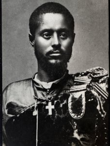 Ras Makonnen（1852-1906）の肖像。エチオピアのハラール州の総督であり知事。 作： French Photographer