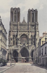 ランス、大聖堂、ファサードO 作： French Photographer