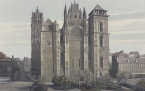 ロデズ、大聖堂、ファサードO 作： French Photographer