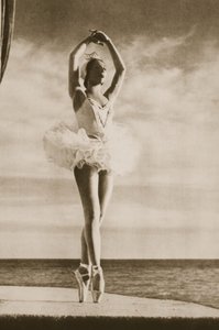 グランドバレエドモンテカルロ作、1949年（写真グラビア）、白鳥の湖のロゼッラハイタワー 作： French Photographer