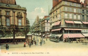 ルーアン、フランス、キーズ、ラルーグランドポン 作： French Photographer