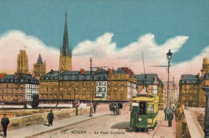 ルーアン：コルネイユ橋（カラー写真） 作： French Photographer