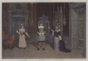 モリエール作「Les Femmes Savantes」の上演風景（カラー写真 作： French Photographer