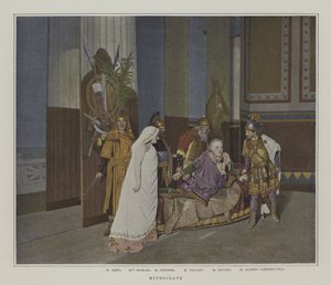 ジャン・ラシーヌ作「Mithridate」の上演風景（カラー写真 作： French Photographer