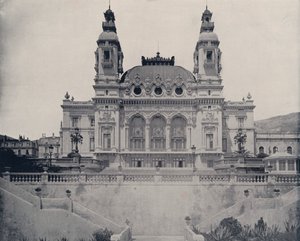カジノの海辺（モノクロ写真 作： French Photographer