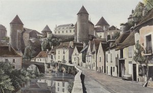 スマン、アルマンコンの銀行で撮影したビュー 作： French Photographer