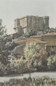 スーズラルス、シャトー、平野の側面から撮影したビュー 作： French Photographer