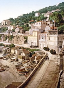 マルセイユのコーニッシュ、パブ。 c.1900 作： French Photographer