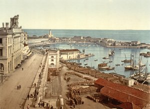 アルジェの港、パブ。 c.1900