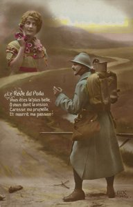 兵士の夢（着色写真） 作： French Photographer