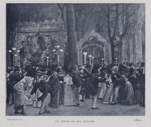 パリ、バル・ブリエの庭（モノクロ写真 作： French Photographer