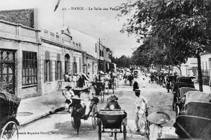 ハノイの売場、1920年頃 作： French Photographer