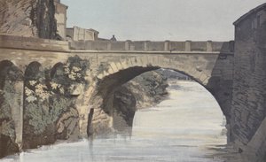 ヴェーゾン、ローマ橋、上流の眺め 作： French Photographer