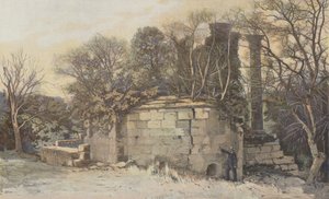 ヴェルニュ、サンセセール礼拝堂の遺跡、メゾンバス寺院 作： French Photographer