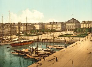 波止場、ルアーブル、パブからのラプラスガンベッタの眺め。 1890〜1900 作： French Photographer