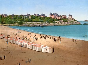 プラージュドレクリューズ、ディナール、1890年から1900年からのポワントデラマロウィンのビュー 作： French Photographer