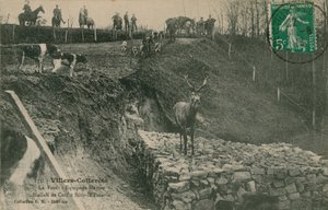 Villers-Cotterets。ラフォレ-愚かなラポテリーのクルーメニエハラリデサーフ。 1913年に送られたはがき。 作： French Photographer