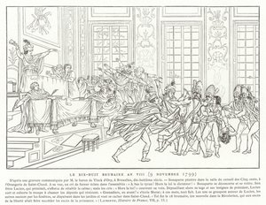 18 Brumaire、8年（1799年11月9日） 作： French School