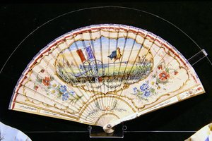 パリの扇子メーカー「メゾン・キース」の第一次世界大戦の愛国心あふれる扇子 作： French School