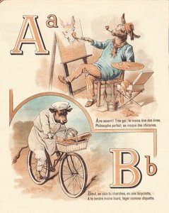 AB：動物、芸術家、牛肉、パン屋 作： French School