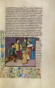 宮廷の王、c.1460-70（テンペラ、金箔、羊皮紙に絵の具とインク） 作： French School