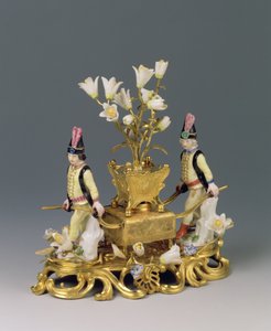ルイ15世の香水バーナー、1745年頃（オルモルと磁器） 作： French School