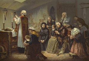 恐怖のミサ、フランス、1790年代 作： French School