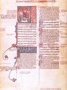 ヒポクラテスの「アフォリズム」から「ベッドの上の患者」、コンスタンティン・ルフラン（1015〜1087年頃）が翻訳した14世紀のオリジナルのファクシミリ版（カラーリトグラフ）。 作： French School