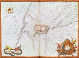 モンルイの計画、「ルイ14世のアトラス」から、1665年（ガッシュ） 作： French School