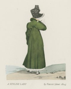スタイリッシュな女性（1814年頃） 作： French School