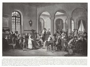 ディレクトリの下のキャバレー、フランス革命、1795-1799 作： French School