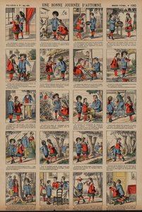 秋晴れの日（彩色済み彫刻 作： French School