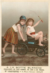 A la Botte Blanche フランスの靴の広告（クロモリソ）
