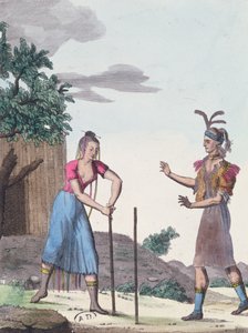 1811年頃のクリーク族のインディアンとの結婚式