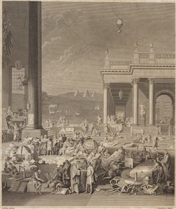 百科事典Britannicaのシーン 作： French School