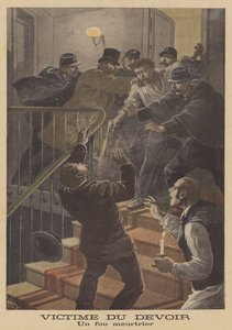 義務の犠牲者：狂人によって撃たれた 作： French School