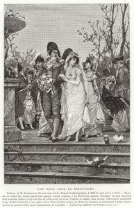 ディレクトリの下の結婚式、フランス革命、1795-1799 作： French School
