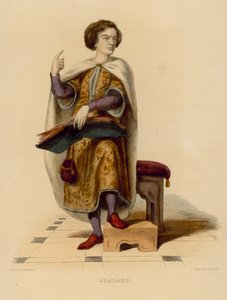 アバイラード（彩色された彫刻 作： French School
