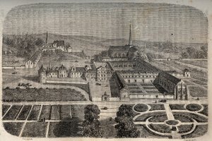 シェル修道院（セーヌエマルヌ）-ヴィクトルデュルイ（1811-1894）による「フランスの歴史」の彫刻-1882年 作： French School