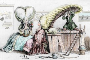 コワフュール通りの理容院、シャラメル作「フランス共和国歴史博物館」の挿絵 作： French School