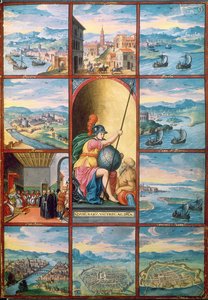 ナギウスによる航海からプーリアまで、イタリアの134の場所 作： French School