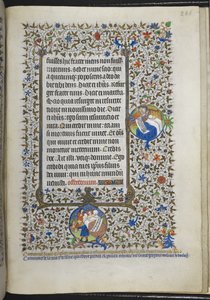 Add Ms 18850 f.286r Book of Hours (The Bedford Hours) c.1410-30 (ベラムにインク、カラー、ゴールド) 作： French School