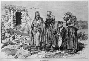 今日のシリアからのAdouans。フェニシア、レバノン、ジューディーへの旅。 1884年、ルイシャルルエミールロルテの1875-1880（bw彫刻） 作： French School
