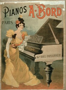 A. Bord Pianos、パリの広告 作： French School