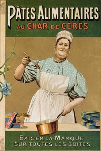 Au Char de Ceresパスタの広告、1900年頃