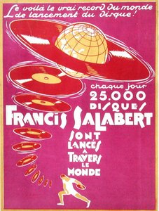 フランシス・サラベルトの記録の広告 作： French School