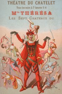 パリのシャトレ劇場での公演の広告 作： French School